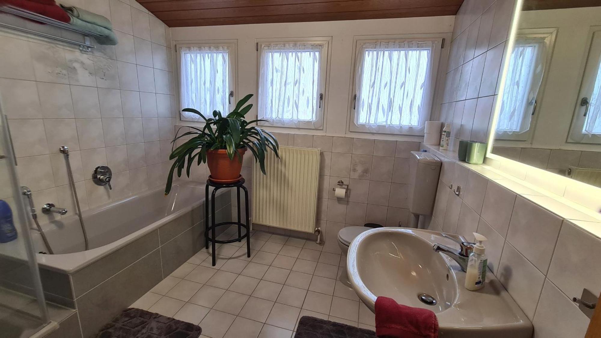 Gemuetliche 120 Qm Ferienwohnung Mit Balkon Adelsdorf Eksteriør billede